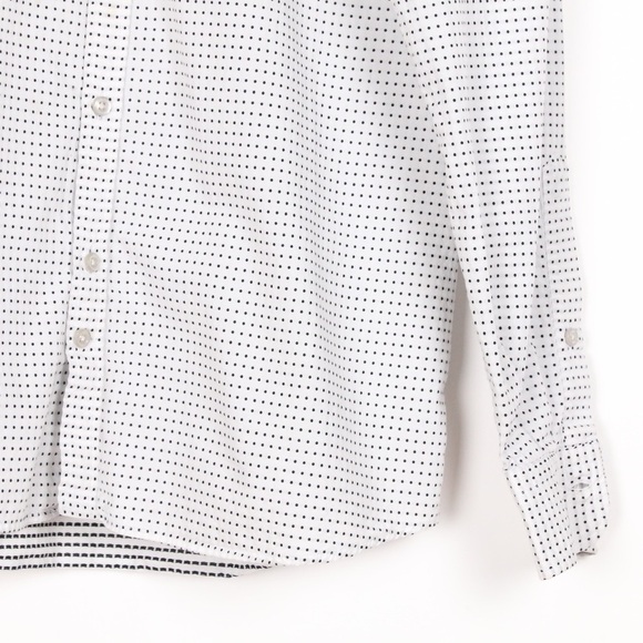 J. Lindeberg Slim Fit Polka Dot Button Down Shirt - Picture 4 of 7